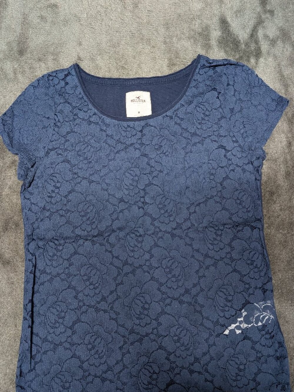 Blue lace Hollister shirt